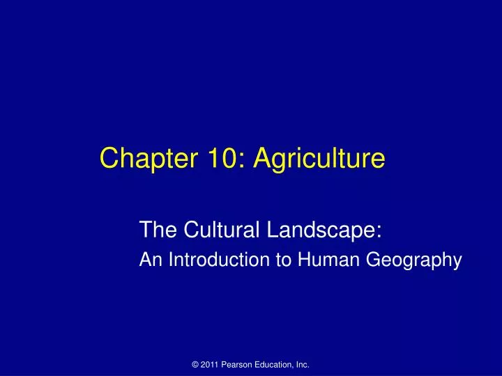 chapter 10 agriculture