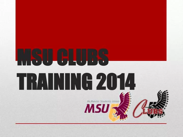 msu clubs training 2014