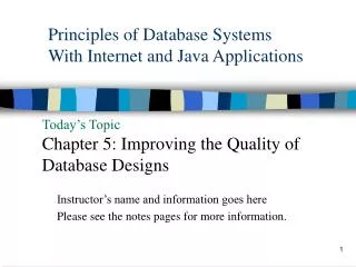 principles of database systems with internet and java applications