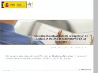 gu a para las actuaciones de la inspecci n de trabajo en materia de seguridad vial en las empresas