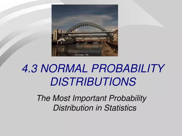 4 3 normal probability distributions
