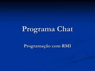 programa chat programa o com rmi