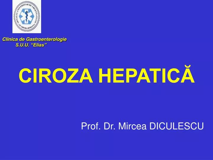 ciroza hepatic