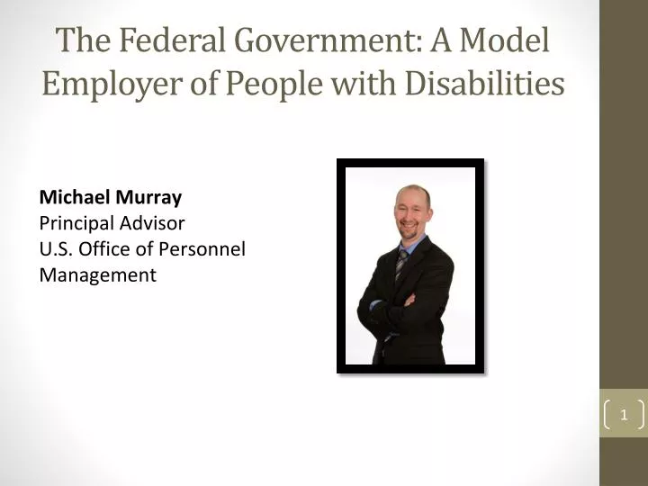 the federal government a model employer of people with disabilities