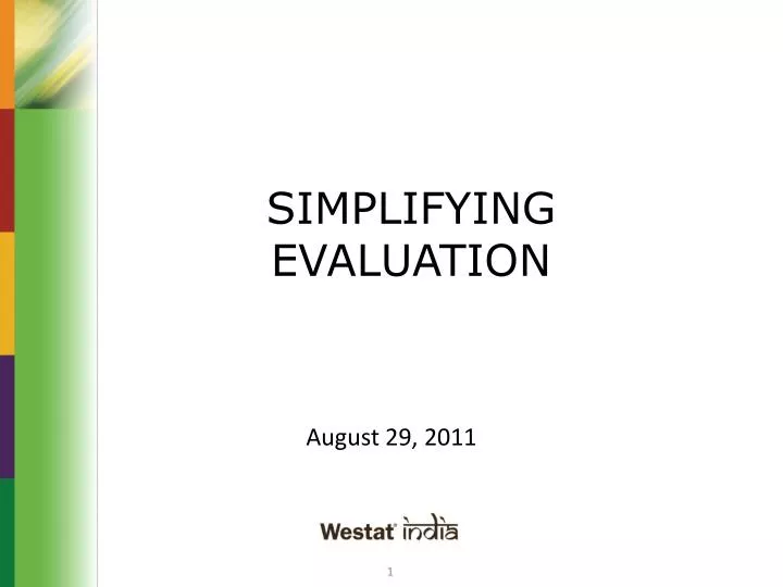 simplifying evaluation