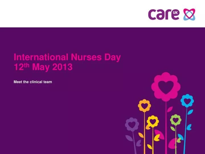 international nurses day 12 th may 2013