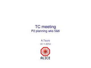 TC meeting P2 planning wks 5&amp;6