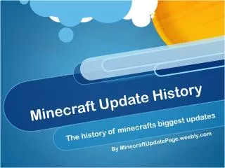 Minecraft Update History