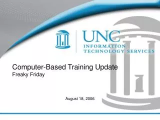 Computer-Based Training Update Freaky Friday