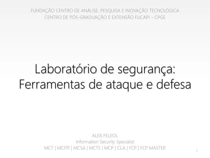 laborat rio de seguran a ferramentas de ataque e defesa