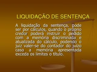 liquida o de senten a