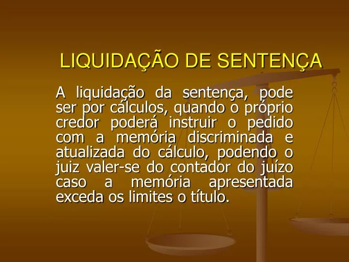 liquida o de senten a