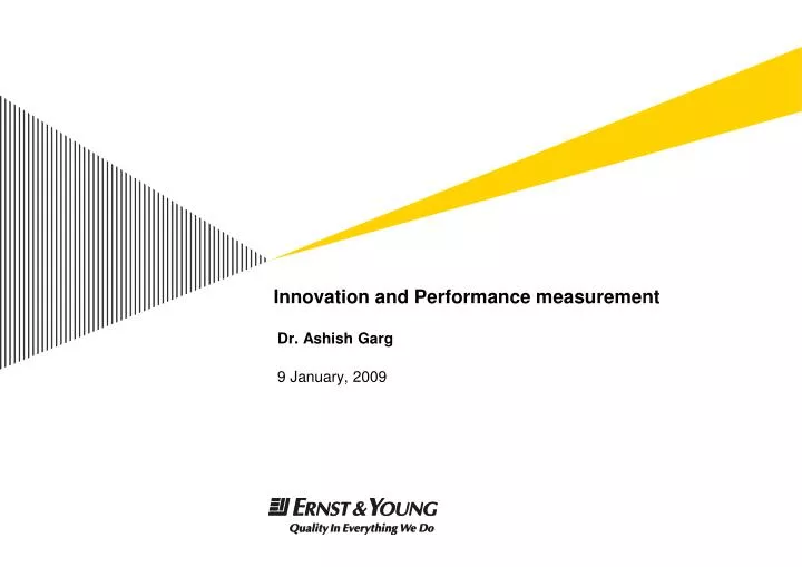 innovation and performance measurement