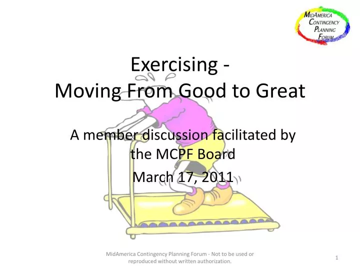 exercising moving from good to great