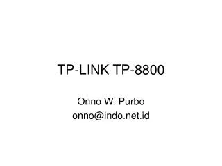 TP-LINK TP-8800