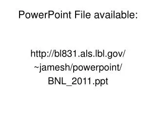 PowerPoint File available: