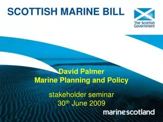 David Palmer Marine Planning and Policy