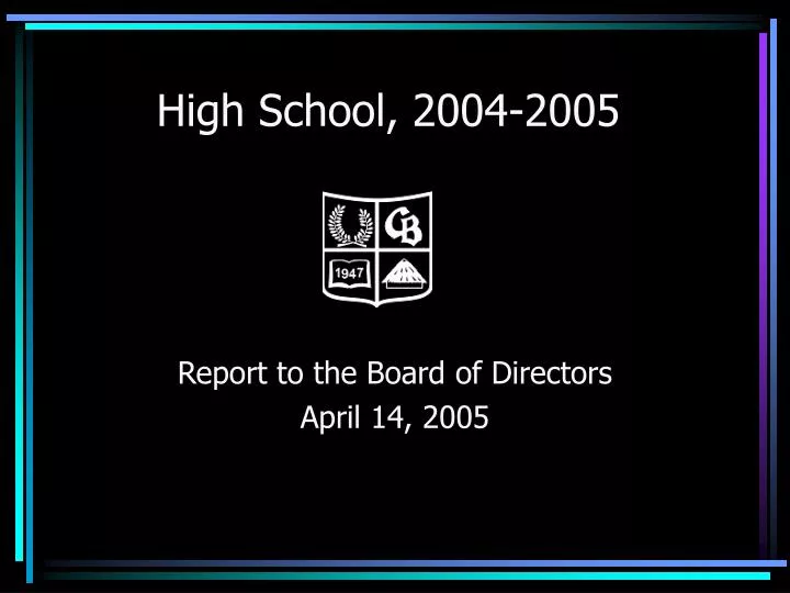high school 2004 2005