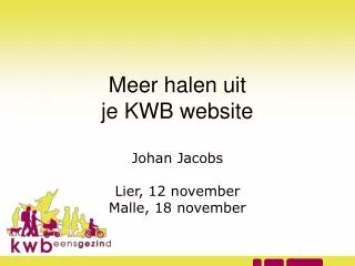 meer halen uit je kwb website