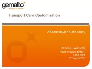 Transport Card Customization