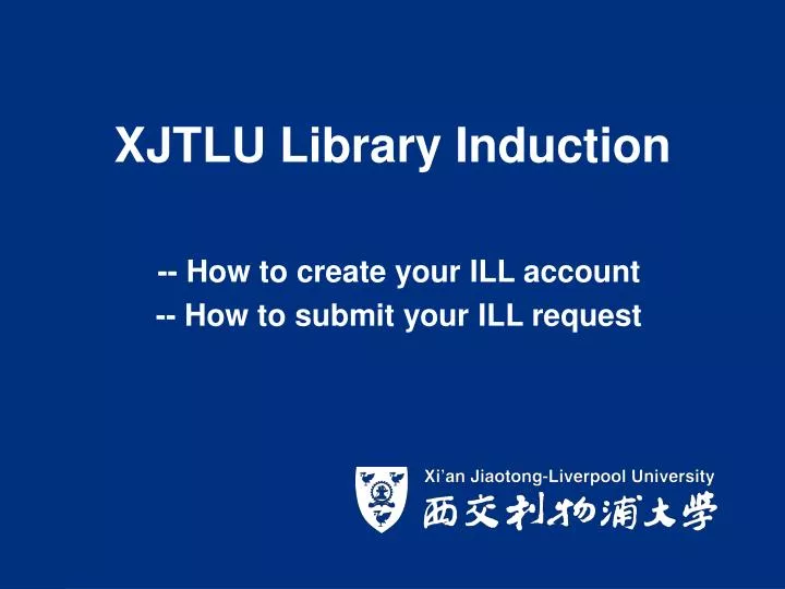 xjtlu library induction