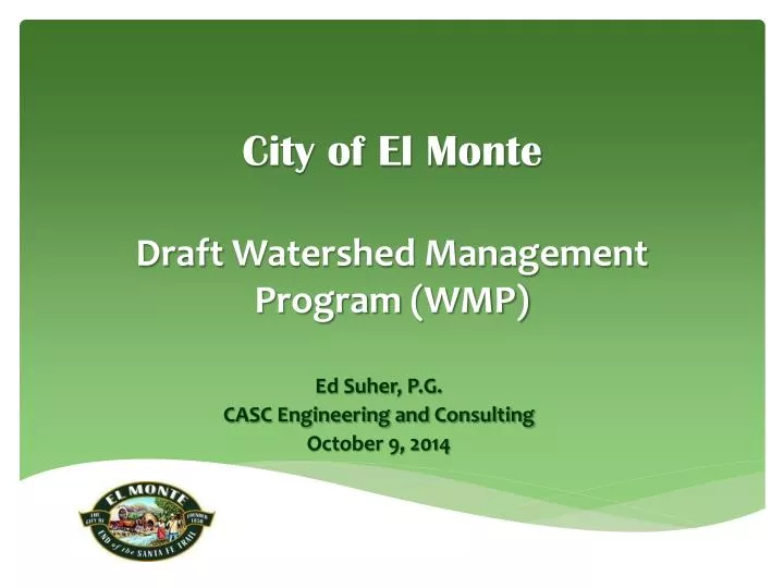city of el monte draft watershed management program wmp