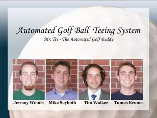 Automated Golf Ball Teeing System Mr. Tee - The Automated Golf Buddy