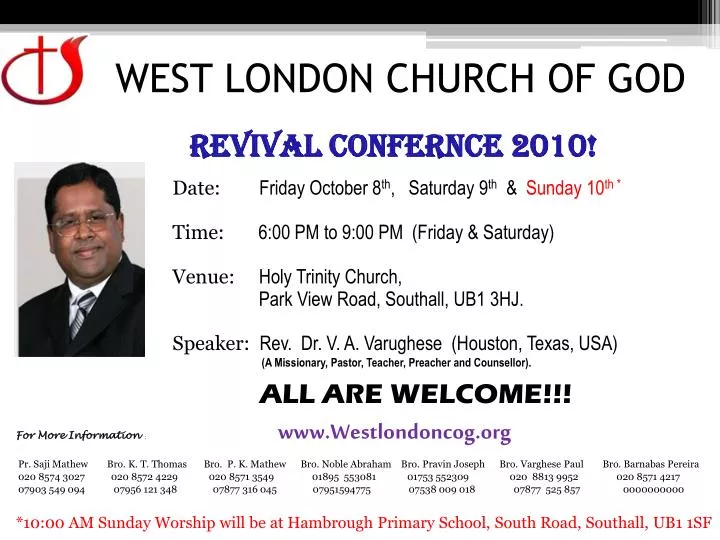 west london church of god