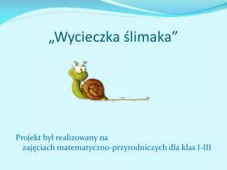 wycieczka limaka