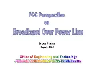 FCC Perspective on