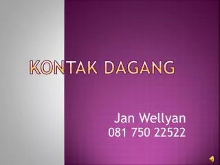 kontak dagang