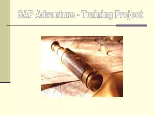 SAP Adventure - Training Project