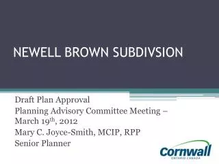 NEWELL BROWN SUBDIVSION