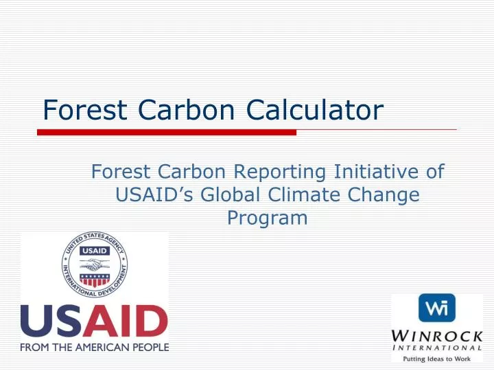forest carbon calculator