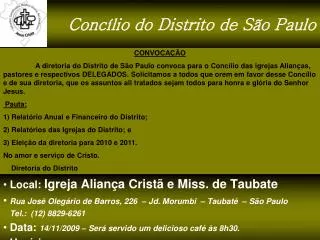 conc lio do distrito de s o paulo