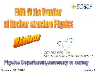 FAIR: At the Frontier of Nuclear structure Physics