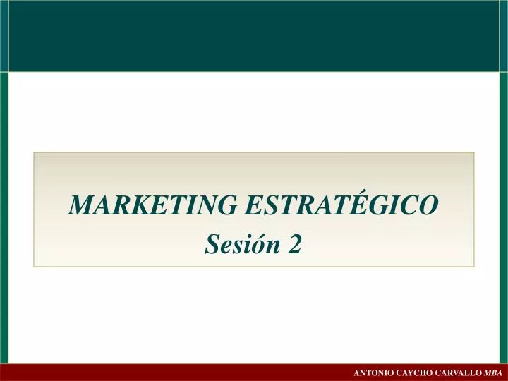 marketing estrat gico sesi n 2