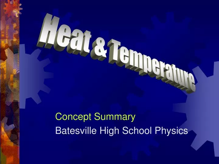 PPT - Heat & Temperature PowerPoint Presentation, Free Download - ID ...