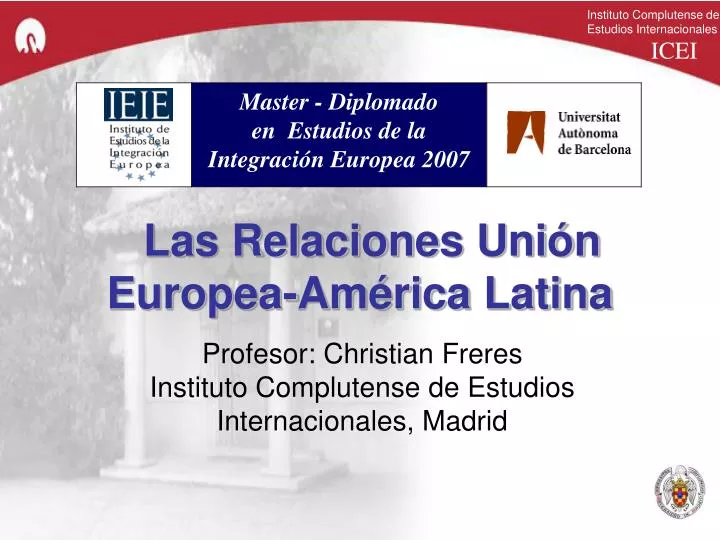 las relaciones uni n europea am rica latina