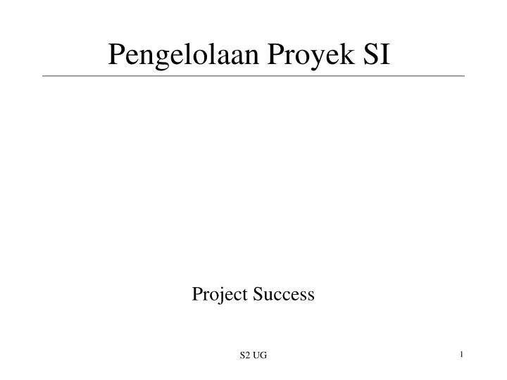 pengelolaan proyek si