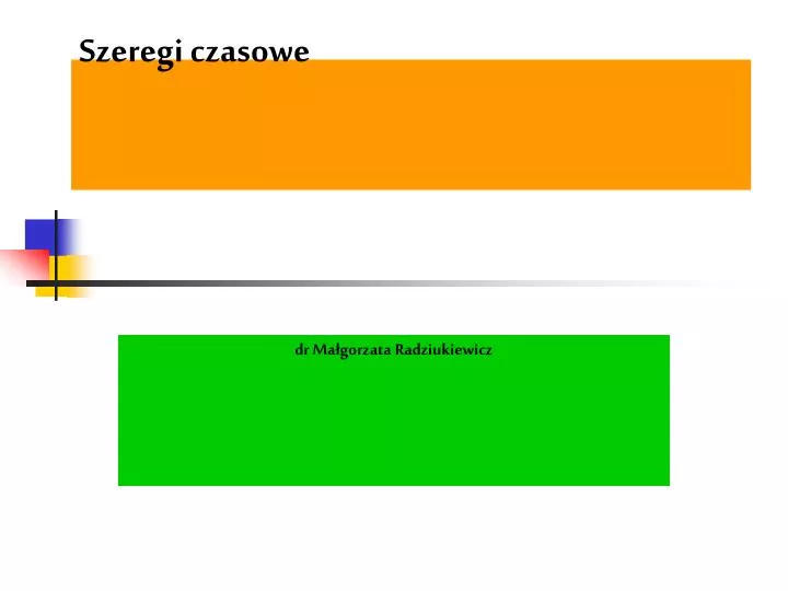 szeregi czasowe