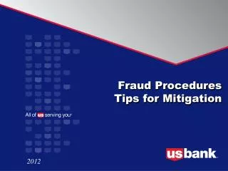 Fraud Procedures Tips for Mitigation