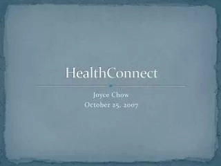 HealthConnect