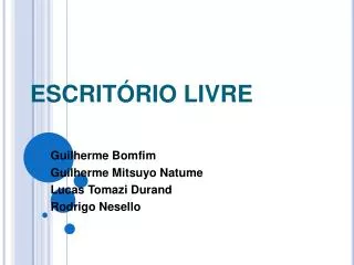 escrit rio livre