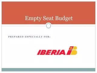 Empty Seat Budget