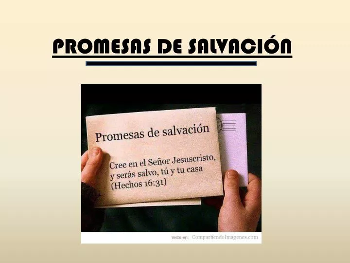 promesas de salvaci n