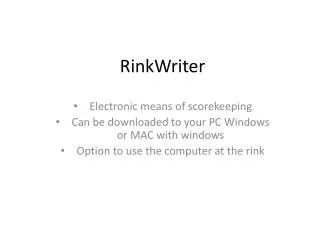 RinkWriter