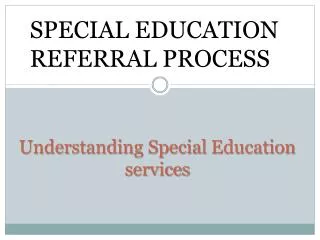 Understanding Special Education services