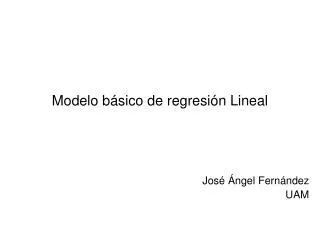 modelo b sico de regresi n lineal