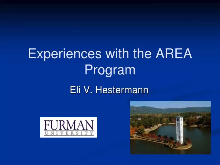 experiences with the area program